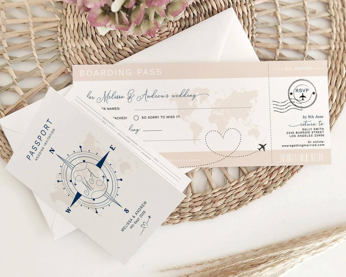 Featured image for The Allure of Passport Wedding Invitations: Your Ticket to a Unique Celebration