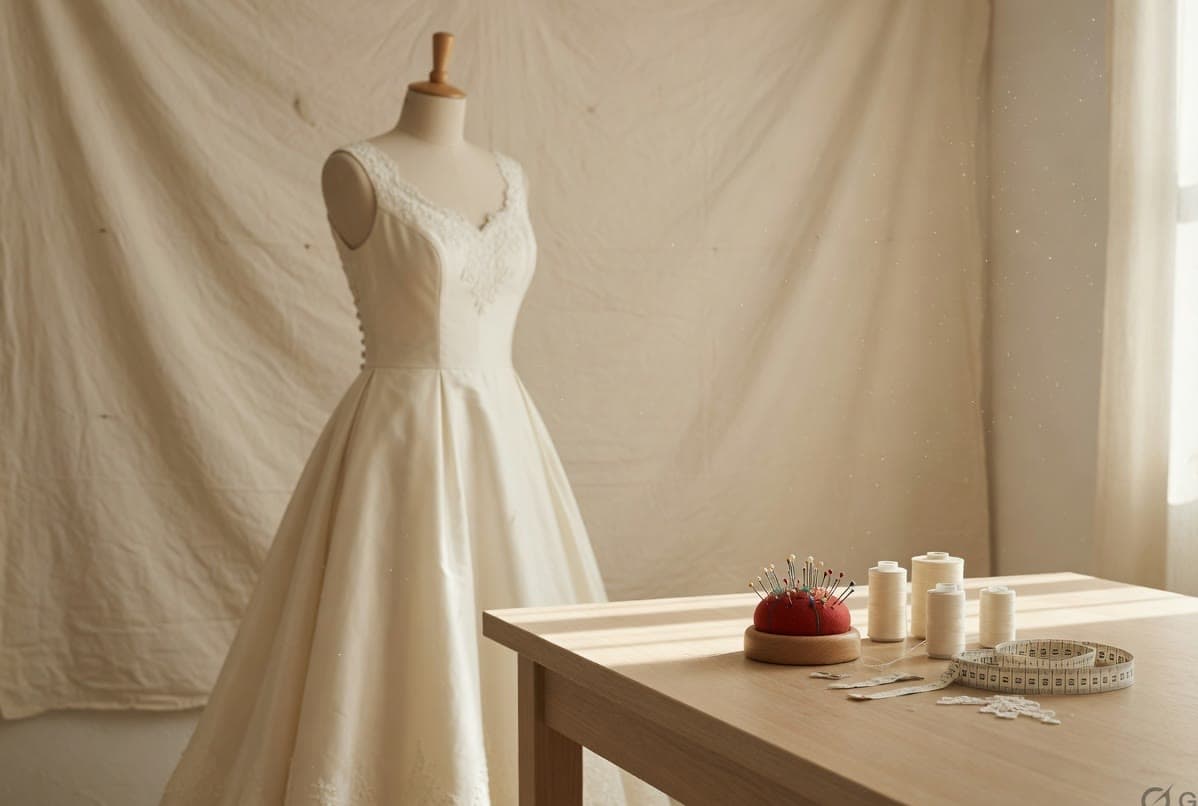 Featured image for Wedding Dress Fittings, and What Each One Quietly Does to the Dress