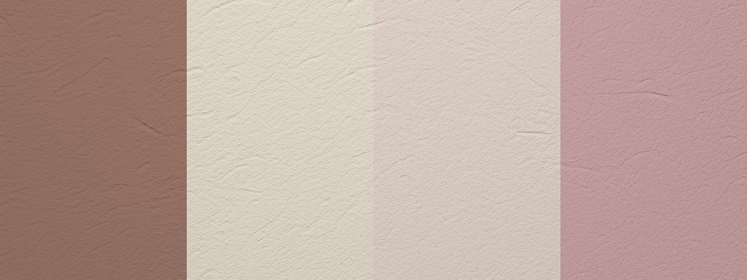 color palette with taupe, ivory, beige, and dusty rose